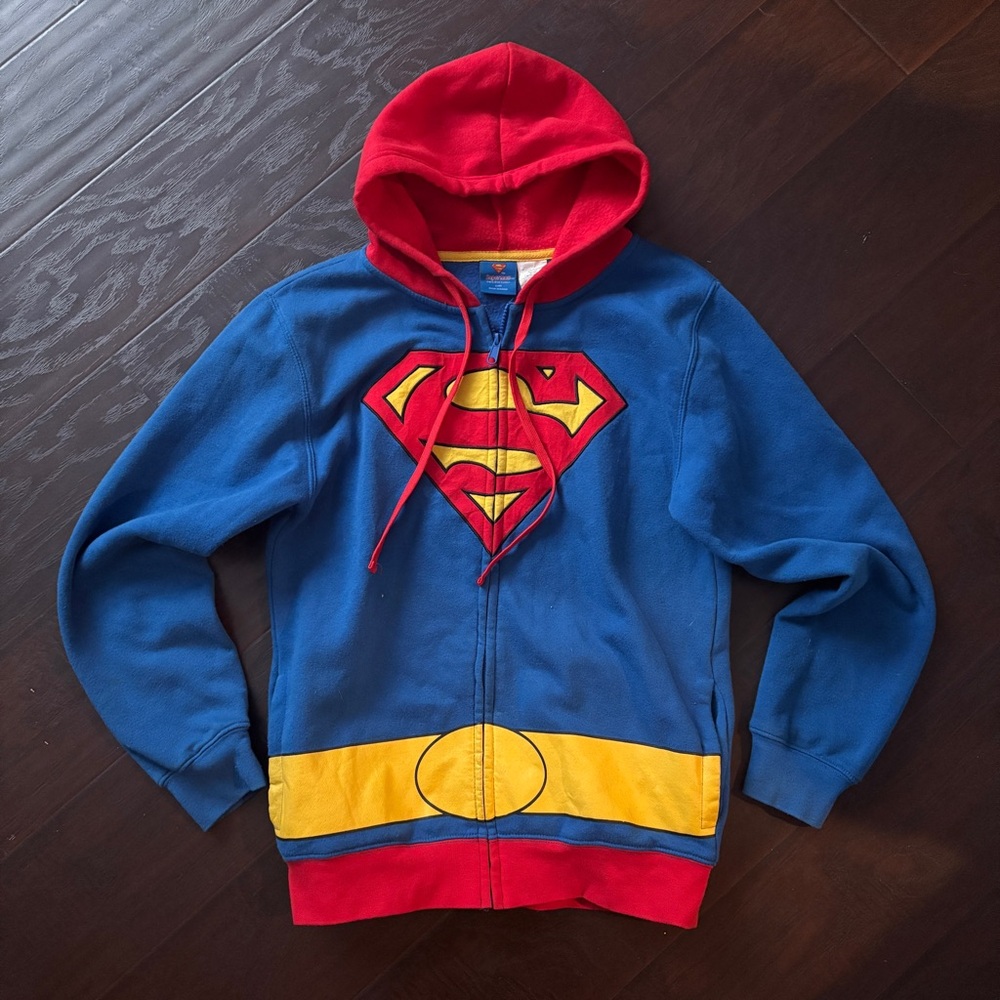 Superman Full-Zip Cosplay Costume Hoodie